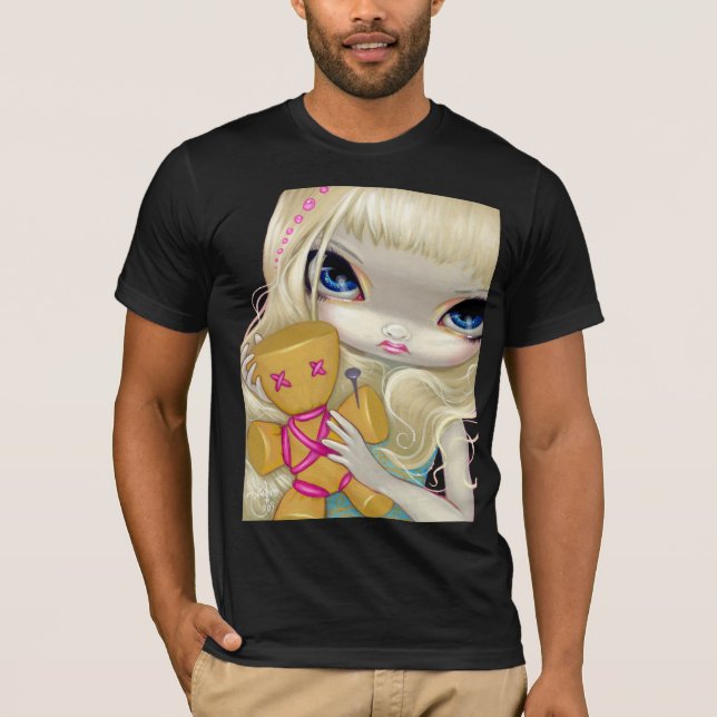 Voodoo im rosa gotischen feenhaften Shirt (Vorderseite)