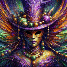 Voodoo Impressionismus Mardi Gras Fee Puzzle