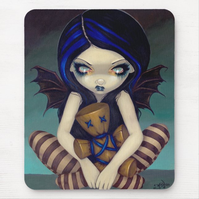 "Voodoo in blauem" Mousepad (Vorne)