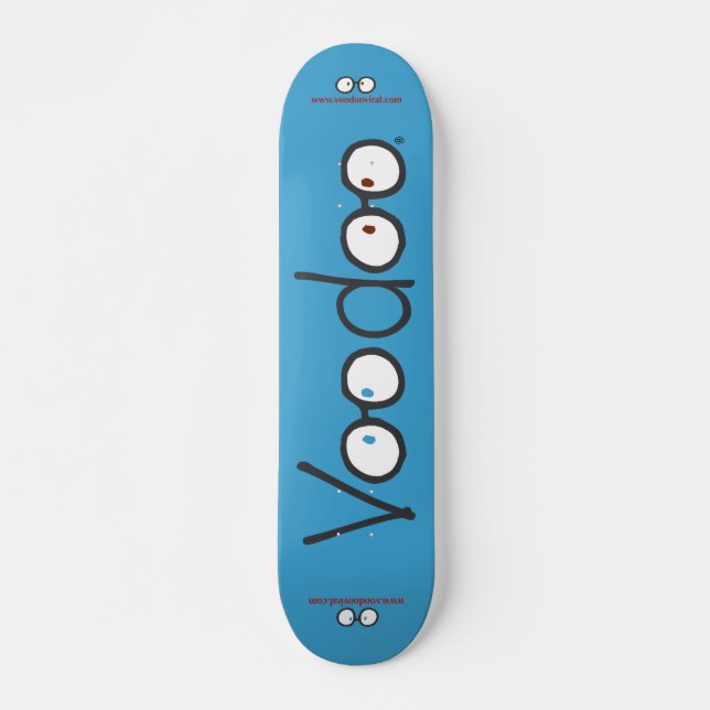 Voodoo Long Skateboard Deck (blau) (Vorne)
