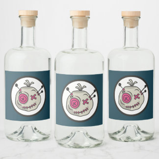 Voodoo-Markierungen für Liquor-Flaschen (4" x 3,5" Alkoholflaschenetikett