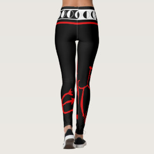Voodoo Moon Devil Goth Leggings