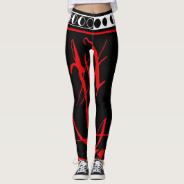 Voodoo Moon Devil Goth Leggings