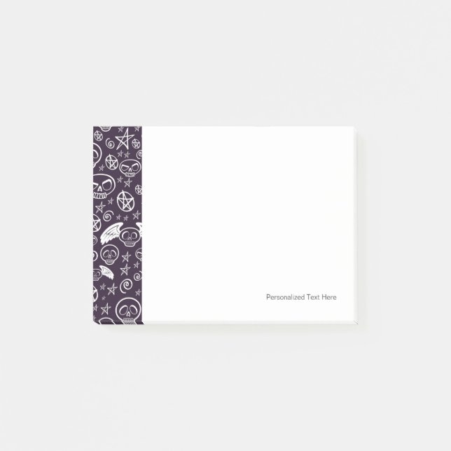 "Voodoo-" Muster Post-it Klebezettel (Vorderseite)