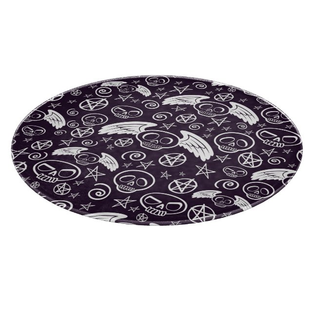 "Voodoo-" Muster Schneidebrett (Ecke)