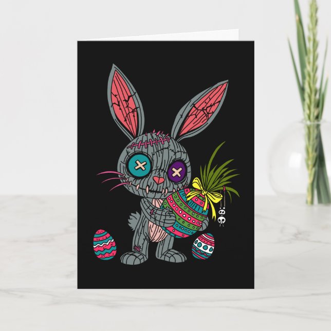 Voodoo Ostersonnige Feiertagskarte (Vorderseite)