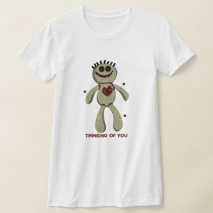 Voodoo Puppe Buttone denken an Sie T - Shirt