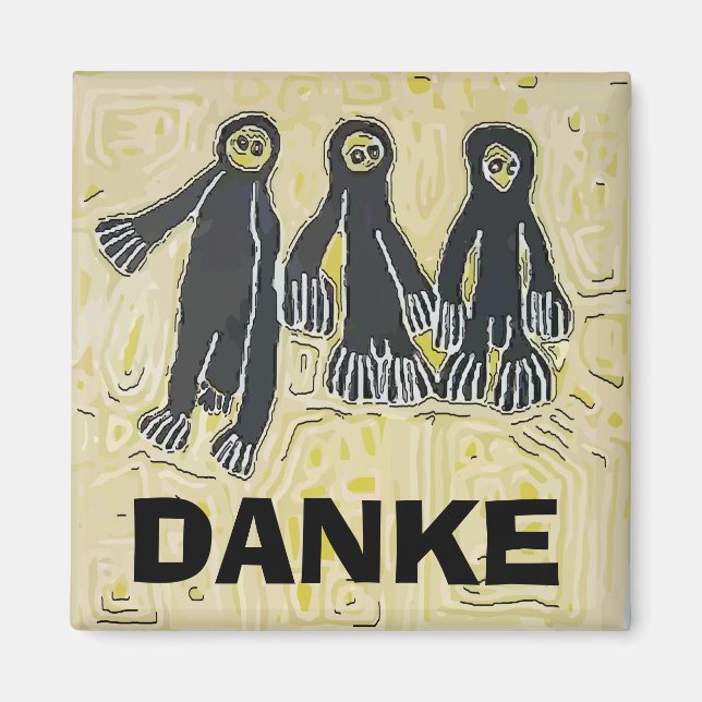Voodoo-Puppe, DANKE, Personalisieren Magnet (Vorne)
