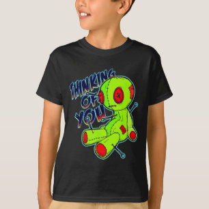 Voodoo-Puppe Halloween Valentinstag - Ich denke an T-Shirt