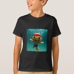Voodoo-Puppe-Taucher unter Wasser Ozean Schwimmen T-Shirt