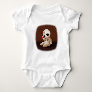 Voodoo-Puppen-Cartoon in der Liebe Baby Strampler