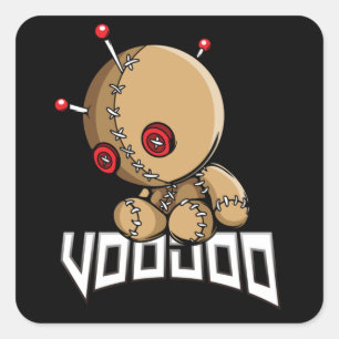 Voodoo Quadratischer Aufkleber