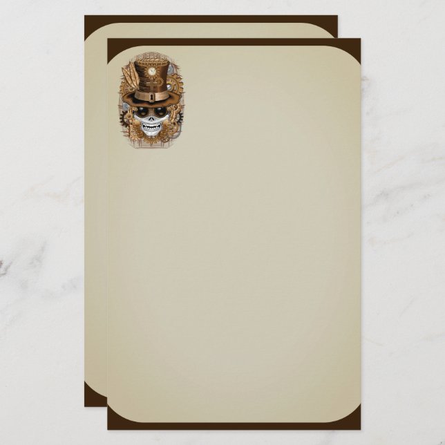 Voodoo-Retro-Maschine Briefpapier (Vorne/Hinten)