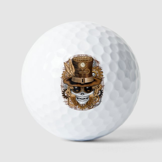 Voodoo-Retro-Maschine Golfball (Vorderseite)
