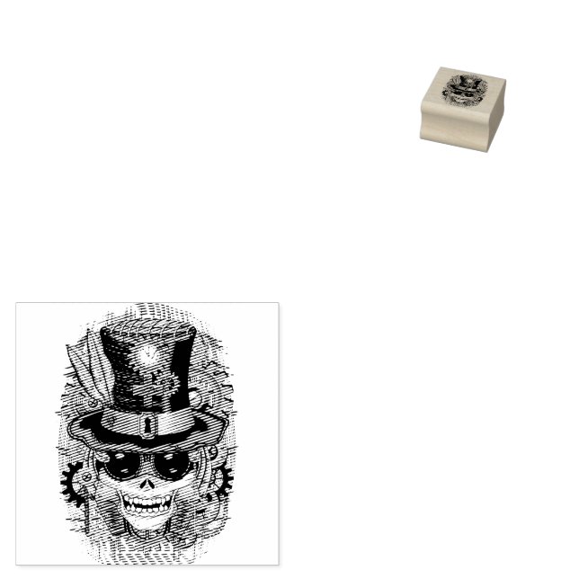 Voodoo-Retro-Maschine Gummistempel (Stempel)