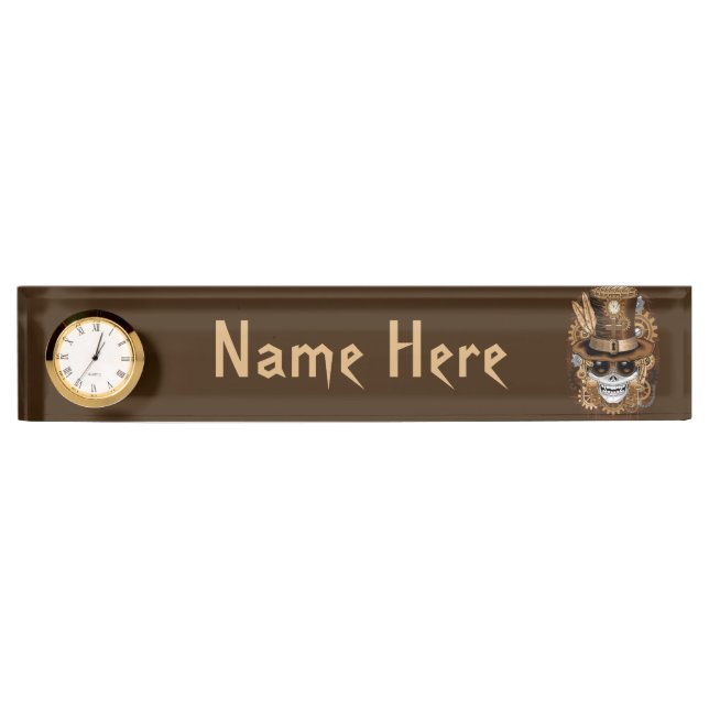 Voodoo-Retro-Maschine Namensplakette (Vorderseite)