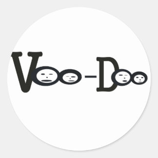 Voodoo Runder Aufkleber