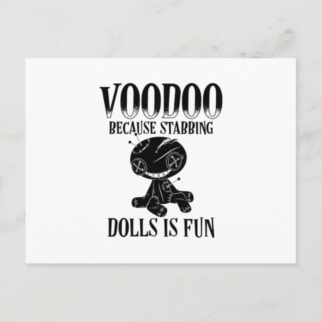 Voodoo Sayings | Voodoo Doll Magic Curse Gift Postkarte (Vorderseite)