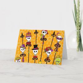 VOODOO-SCHÄDEL-KARNEVAL-PARTY KARTE