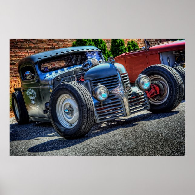 Voodoo Speed & Kustoms Dodge Poster (Vorne)