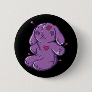 Voodoo-Spielzeug - Halloween-Hase Button