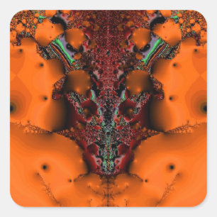 Voodoo Spirit Quadratischer Aufkleber