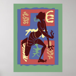 Voodoo Tänzer nach Matisse Poster
