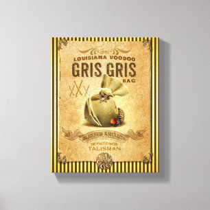Voodoo-Tasche Louisianas New Orleans Gris Gris Leinwanddruck