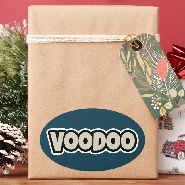 Voodoo Token Kleine 4" x 4" Vinyl Aufkleber (Feiertag)