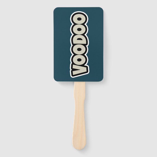 Voodoo Token Rechteck-Programm-Lüfter Fächer (Vorderseite)