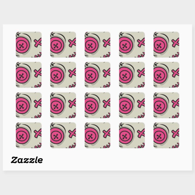 Voodoo Token Square Stickers (Blatt)