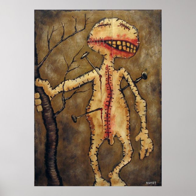 "Voodoo Town #11" Poster Angry Johnny (Vorne)