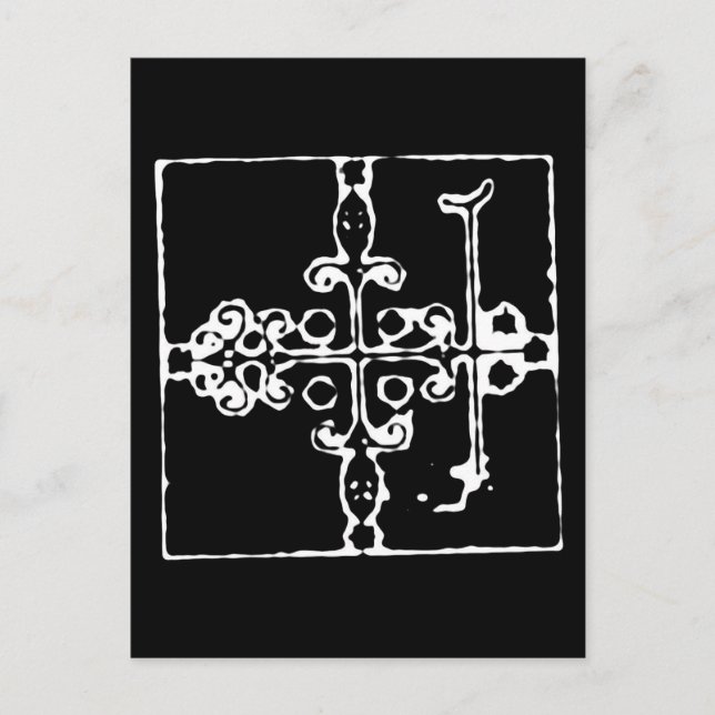 Voodoo Vévé für Papa Legba Postkarte (Vorderseite)