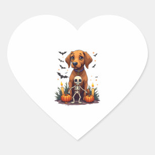 Voodoo Vizsla Dog Herz-Aufkleber