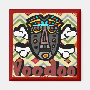 Voodoo-Zaubermaske Magnet