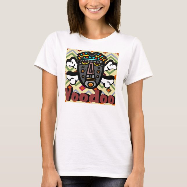 Voodoo-Zaubermaske T-Shirt (Vorderseite)