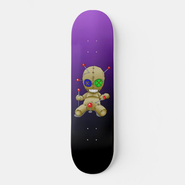 Voodoopuppe Skateboard (Vorderseite)