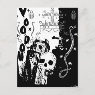 Voodou-Postkarte Postkarte