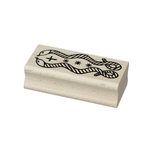 VooDou Serpents Rubber-Briefmarke Gummistempel