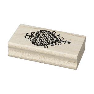 VooDou Veve "Liebesherz"-Stempel Gummistempel