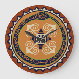 VooDou Wall Uhr - Orobuste Schlange mit Chaos