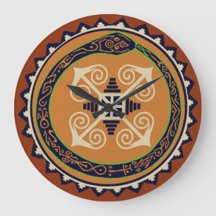 VooDou Wall Uhr - Orobuste Schlange mit Chaos