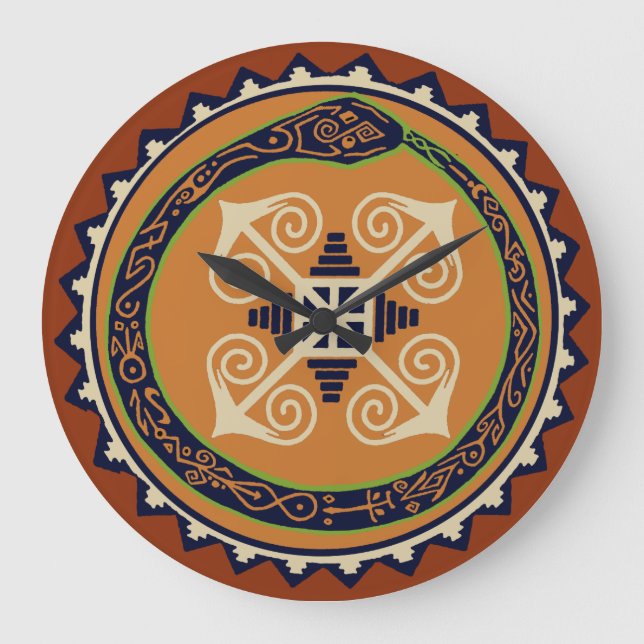 VooDou Wall Uhr - Orobuste Schlange mit Chaos (Vorderseite)