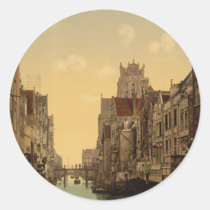 Voorstraatshaven, Dordrecht, Niederlande Runder Aufkleber