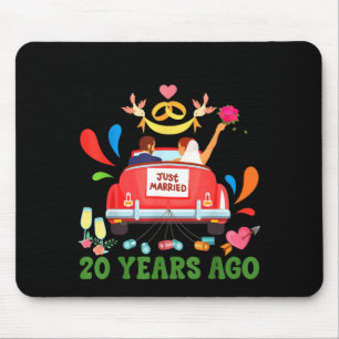 Vor 20 Jahren geheiratet lustiges 20. Hochzeitstag Mousepad