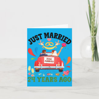 Vor 24 Jahren geheiratet Lustiges 24. Jubiläum Paa Karte