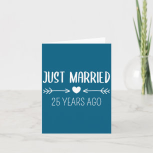 Vor 25 Jahren geheiratet 25. Illustration Karte