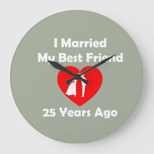 Vor 25 Jahren habe ich meinen besten Freund Verhei Große Wanduhr