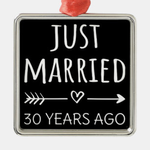 Vor 30 Jahren gerade erst verheiratet Ornament Aus Metall