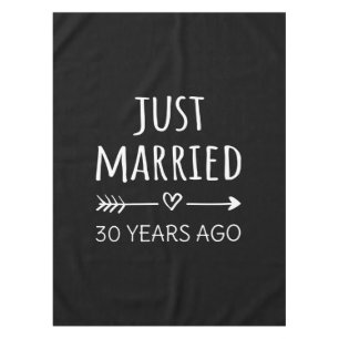 Vor 30 Jahren gerade verheiratet Tischdecke